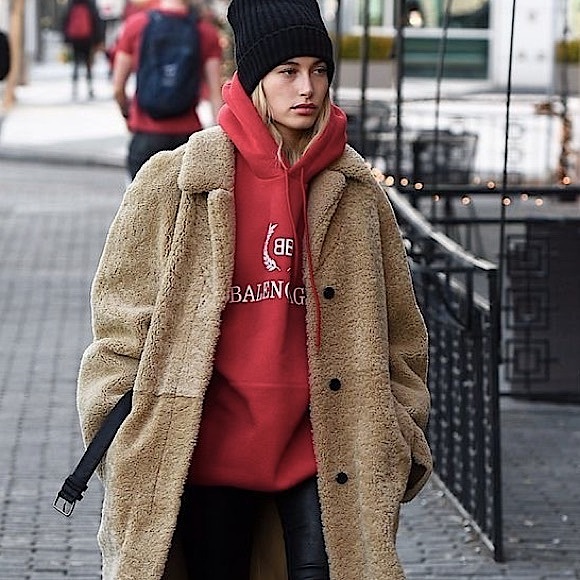 100% Cotton Uniqlo ♥️Red♥️ Oversized Hoodie Sweatshirt Hooded With Hand Pockets - Picture 15 of 16